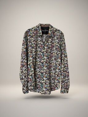 XL Robert Graham Multicolor Geometric Print Button-Down Shirt